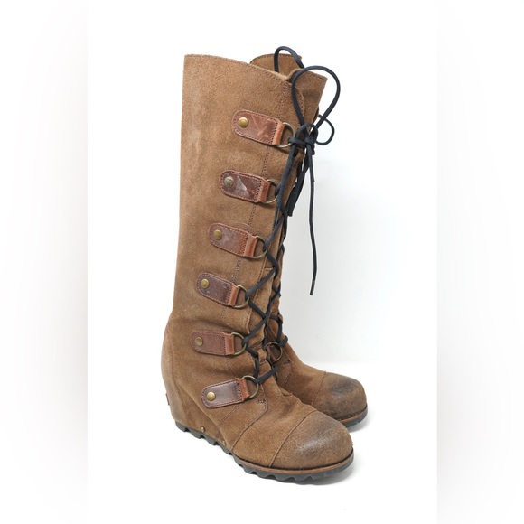 Tall Boots Sorel Wedge Boots Brown SOREL JOAN OF ARCTIC